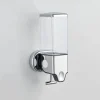 No-Drill Wall Mounted soap Dispenser for Bathroom and Kitchen, Shampoo and Conditioner Dispenser Drill Free with Adhesive