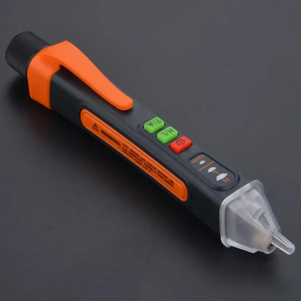 Non Contact Voltage Tester Pen Electrical Tools Electrical Tester AC 12-1000V/48V-1000V LED Flashlight Buzzer Alarm for Live/Null Wire Tester Judgment Wire Breakpoint Finder