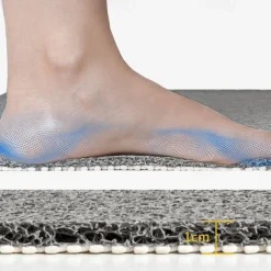 Non Slip Bathtub Mat,Loofah Shower Mat,Washable Fast Drying Bath Tub Mats,Foot Scrubber Mat,Anti Slip Shower Safety Mat