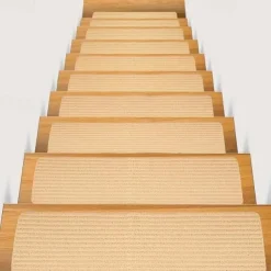 Non-Slip Carpet Stair Treads, Non-Skid Safety Rug, Slip Resistant Indoor Runner For Elders And Pets With Reusable Adhesive