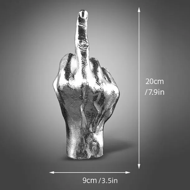 Nordic Decoration Home Sculpture Middle Finger Statue Ornament Home Desk Decoration Resin Craft for Room Decor Accessories