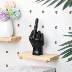 Nordic Decoration Home Sculpture Middle Finger Statue Ornament Home Desk Decoration Resin Craft for Room Decor Accessories