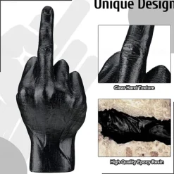 Nordic Decoration Home Sculpture Middle Finger Statue Ornament Home Desk Decoration Resin Craft for Room Decor Accessories