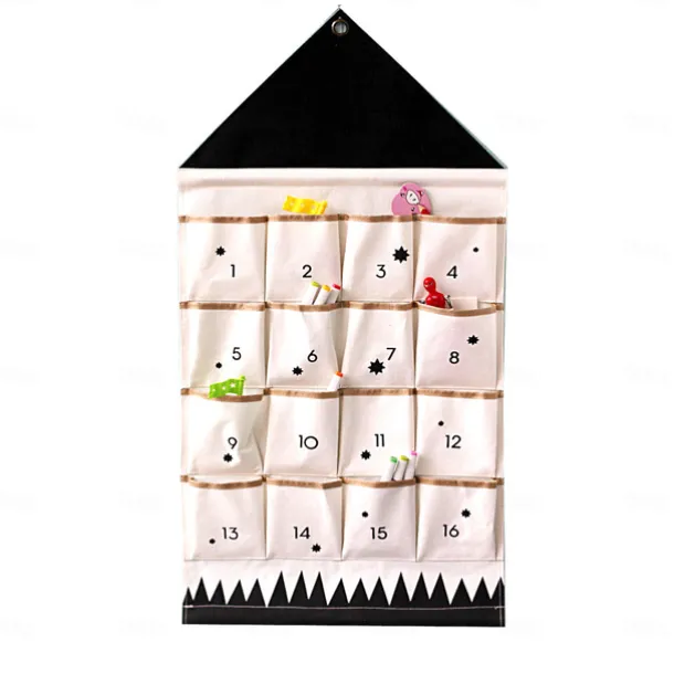 Nordic style storage hanging bag wall hanging storage hanging bag living room bedroom office door behind dormitory storage