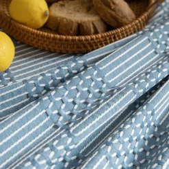 Nordic Style Thickened Cotton Linen Dining TableCloth, Anti Scalding and Anti Slip Tea TableCloth, Rectangular Desk Mat, TV Cabinet Decorative Cloth