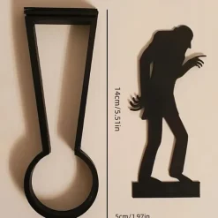 Nosferatu Metal Candle Shadow Holder, Gothic Horror Tealight Caster, Tabletop Shadow Play Decor for Party And Home Ambiance, Christmas, Halloween