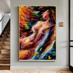 Nude oil painting handmade Woman portrait canvas painting handmade African Women oil painting handmade Wall Art Modern Decor Ideas painting For Your Home And Office Natural And Vibrant Home Wall Decor