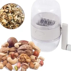 Nut Chopper Grinder Hand Crank, Kitchen Multichopper Shredder, Convenient Widely Used Efficiently, for Almonds, Peanuts, Pecans, Walnuts