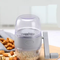 Nut Chopper Grinder Hand Crank, Kitchen Multichopper Shredder, Convenient Widely Used Efficiently, for Almonds, Peanuts, Pecans, Walnuts