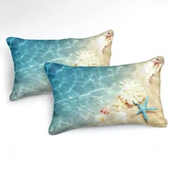 Ocean Duvet Cover Bedding Sets Comforter Cover with 1 Duvet Cover or Coverlet,1Sheet,2 Pillowcases for Double/Queen/King(1 Pillowcase for Twin/Single)