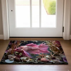 Octopus Doormat Kitchen Mat Floor Mat Non-Slip Area Rug Oil Proof Rug Indoor Outdoor Mat Bedroom Decor Bathroom Mat Entrance Rug