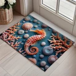 Octopus Doormat Kitchen Mat Floor Mat Non-Slip Area Rug Oil Proof Rug Indoor Outdoor Mat Bedroom Decor Bathroom Mat Entrance Rug
