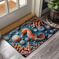 Octopus Doormat Kitchen Mat Floor Mat Non-Slip Area Rug Oil Proof Rug Indoor Outdoor Mat Bedroom Decor Bathroom Mat Entrance Rug