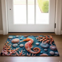 Octopus Doormat Kitchen Mat Floor Mat Non-Slip Area Rug Oil Proof Rug Indoor Outdoor Mat Bedroom Decor Bathroom Mat Entrance Rug