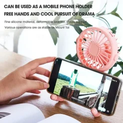 Octopus Fan Easy to Carry Multi-Functional Folding Office Desktop Outdoor Camping Stroller Handheld Fan Baby Stroller Fan Hand Held Bicycle Portable FanVentilator Silent Outdoor Cooler Neck Fan