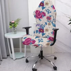Office Chair Cover Gaming Chair Covers Stretch Washable Computer Chair Slipcovers for Armchair, Swivel Chair, Gaming Chair,Computer boss Chair Floral Printed
