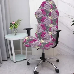 Office Chair Cover Gaming Chair Covers Stretch Washable Computer Chair Slipcovers for Armchair, Swivel Chair, Gaming Chair,Computer boss Chair Floral Printed