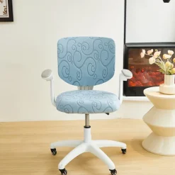 Office Chair Cover Thicken Solid Office Computer Spandex Split Seat Cover Universal Office Anti-dust Armchair Cover