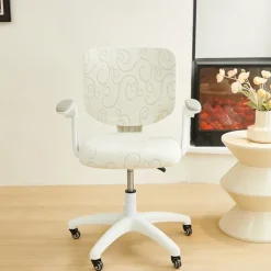 Office Chair Cover Thicken Solid Office Computer Spandex Split Seat Cover Universal Office Anti-dust Armchair Cover