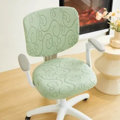 Office Chair Cover Thicken Solid Office Computer Spandex Split Seat Cover Universal Office Anti-dust Armchair Cover