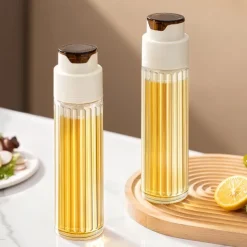 Oil Bottle Cooking Seasoning Sauce Bottle Glass Storage Bottles For Oil and Vinegar Creative Oil Dispenser For Kitchen Accessory