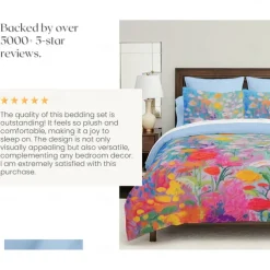 Oil Painting Floral Pattern Duvet Cover Set Comforter Set Soft 3-Piece Luxury Cotton Bedding Set Home Decor Dusk Bedding Gift King Queen Full Size