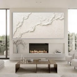 Oil Painting Hand painted Warm Textured Sea Paintings handmade Modern Ocean Art Abstract Canvas painting Custom Artwork Personalized Gifts Wabi Sabi Art Minimalist artwork painting Wall Decor canvas