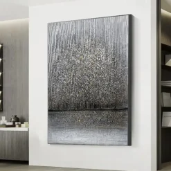 Oil Painting Hand Painted Vertical Abstract Landscape Classic Modern Rolled Canvas (No Frame)