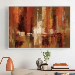 Oil Painting Hand Painted Horizontal Abstract Pop Art Modern Rolled Canvas (No Frame)