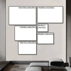 Oil Painting Hand Painted Horizontal Abstract Pop Art Modern Rolled Canvas (No Frame)