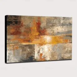 Oil Painting Hand Painted Horizontal Abstract Pop Art Modern Rolled Canvas (No Frame)