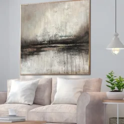 Oil painting handmade Black & White Abstract oil painting Landscape On Canvas painting Minimalist Textured Painting Oversized abstract Oil Painting Modern Art Home Decor