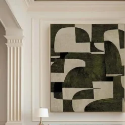 Oil painting handmade Beige Wabi Sabi oil painting hand painted Wall Art Black Beige Abstract Painting Large Black Minimalist Wall Art Beige Textured Canvas Painting Neutral Wall Art Decor