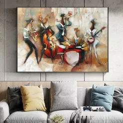 Oil Painting Handmade Big Size Painting Hand Painted Wall Art Abstract People Canvas Painting Home Decoration Decor No Frame Painting Only