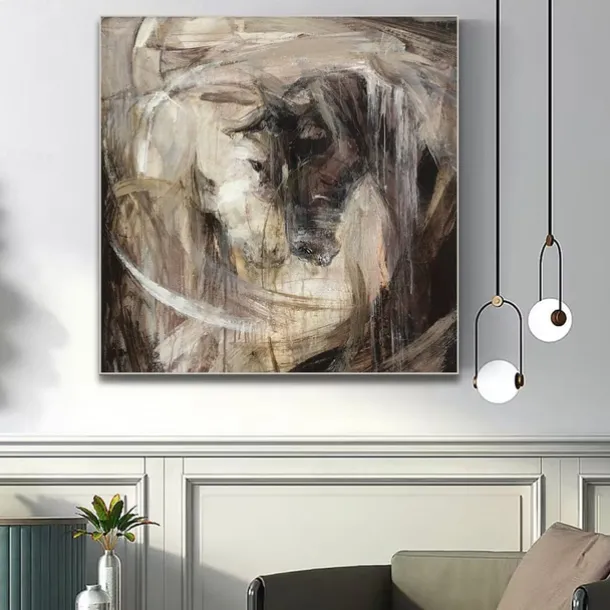 Oil Painting Handmade Big Size Painting Hand Painted Wall Art Abstract Horse Canvas Painting Home Decoration Decor No Frame Painting Only