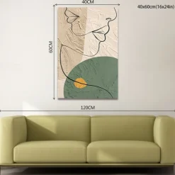 Oil Painting Handmade Hand Painted Wall Art Abstract People Canvas Painting Home Decoration Decor Stretched Frame Ready to Hang