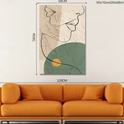 Oil Painting Handmade Hand Painted Wall Art Abstract People Canvas Painting Home Decoration Decor Stretched Frame Ready to Hang