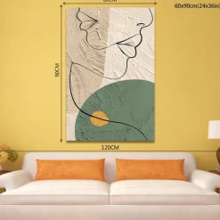 Oil Painting Handmade Hand Painted Wall Art Abstract People Canvas Painting Home Decoration Decor Stretched Frame Ready to Hang