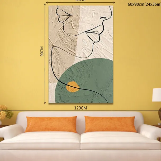 Oil Painting Handmade Hand Painted Wall Art Abstract People Canvas Painting Home Decoration Decor Stretched Frame Ready to Hang