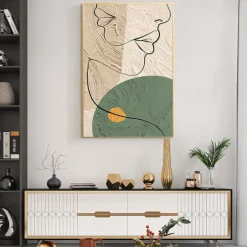 Oil Painting Handmade Hand Painted Wall Art Abstract People Canvas Painting Home Decoration Decor Stretched Frame Ready to Hang