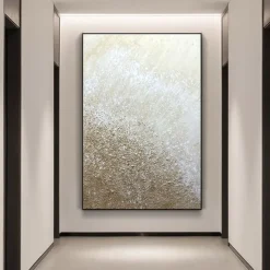 Oil Painting Handmade Hand Painted Wall Art Gold Abstract Modern Home Decoration Décor Rolled Canvas No Frame Unstretched