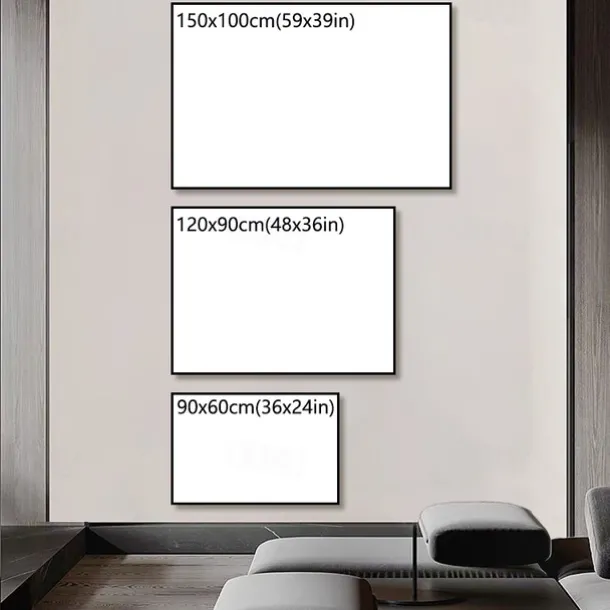 Oil Painting Handmade Hand Painted Wall Art Abstract Yellow Home Decoration Décor Rolled Canvas No Frame Unstretched