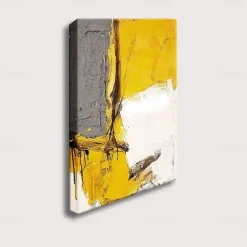 Oil Painting Handmade Hand Painted Wall Art Abstract Yellow Home Decoration Décor Rolled Canvas No Frame Unstretched
