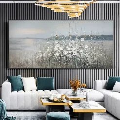 Oil Painting Handmade Hand Painted Wall Art Modern Abstract Style Flower Landscape Home Decoration Decor Rolled Canvas No Frame Unstretched
