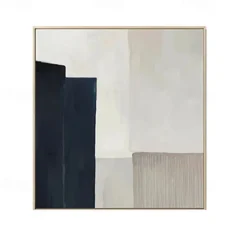 Oil Painting Handmade Hand Painted Wall Art Square Simple Abstract Wall Art Canvas Home Decoration Decor Stretched Frame Ready to Hang