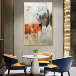 Oil Painting Handmade Hand Painted Wall Art Modern White Black Red Thick Abstract Picture Home Decoration Decor Rolled Canvas No Frame Unstretched