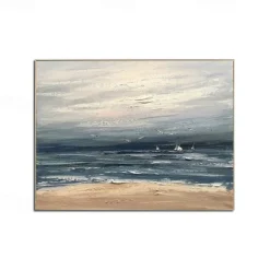 Oil Painting Handmade Hand Painted Wall Art Modern Abstract Beach Seascape Home Decoration Decor Rolled Canvas No Frame Unstretched