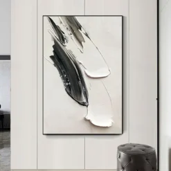 Oil Painting Handmade Hand Painted Wall Art Thick Oil Abstract Canvas Painting Home Decoration Decor Stretched Frame Ready to Hang