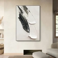 Oil Painting Handmade Hand Painted Wall Art Thick Oil Abstract Canvas Painting Home Decoration Decor Stretched Frame Ready to Hang