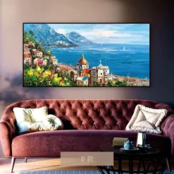 Oil Painting Handmade Hand Painted Wall Art Classic Sea View Landscape Abstract Gift Home Decoration Decor Rolled Canvas No Frame Unstretched